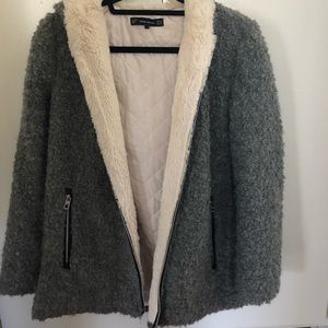Zara faux shearling coat